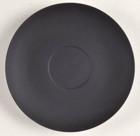 Basalt Black Saucer for Flat Cup