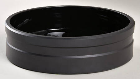 Basalt Black 8" Round Vegetable Bowl