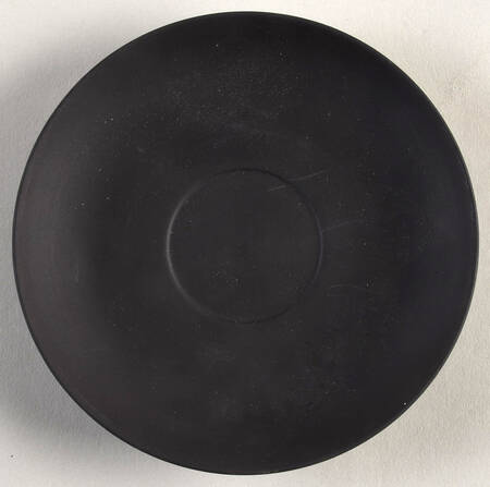 Basalt Black Saucer for Flat Cup