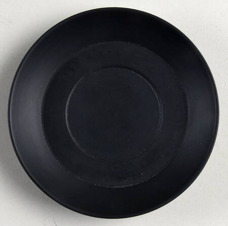 Basalt Black Saucer for Flat Demitasse Cup
