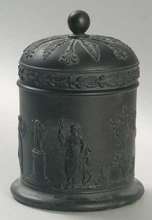 Basalt Black Cigarette Jar & Lid
