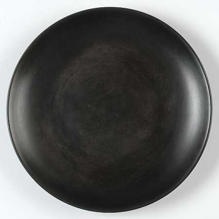 Basalt Black Coupe Luncheon Plate