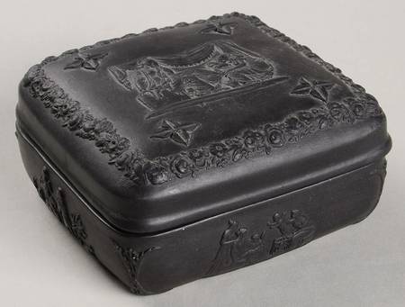 Basalt Black 3" Square Box W/Lid