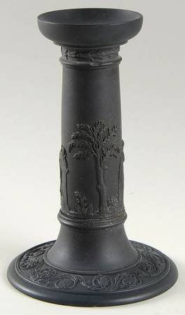 Basalt Black Single Light Candlestick
