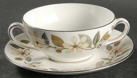 Beaconsfield Flat Cream Soup Bowl & Saucer Set