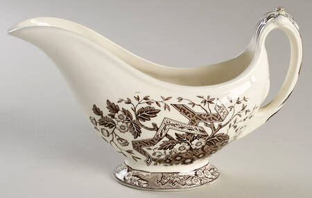 Beatrice Brown Gravy Boat
