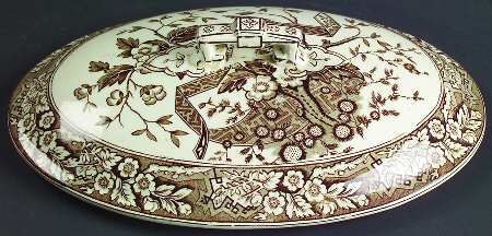 Beatrice Brown Lid for Oval Vegetable