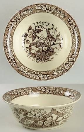 Beatrice Brown 8" Round Vegetable Bowl