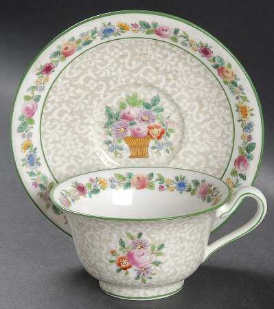 Belmar Basket Footed Cup & Saucer Set