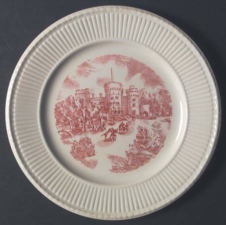 Beaver College Pink Dinner Plate