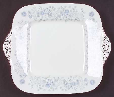 Belle Fleur Square Handled Cake Plate