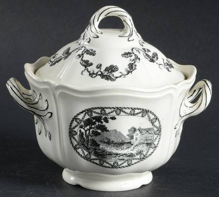 Bewick Black Sugar Bowl & Lid