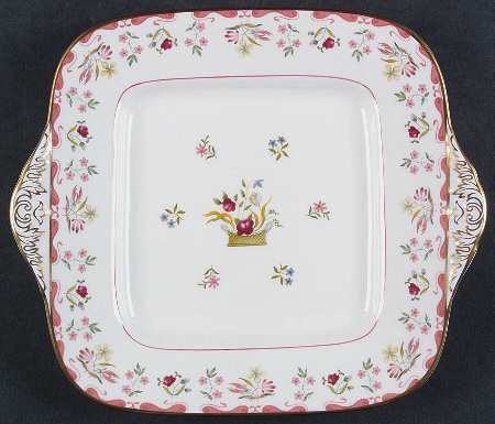 Bianca (Williamsburg Mark) Square Handled Cake Plate