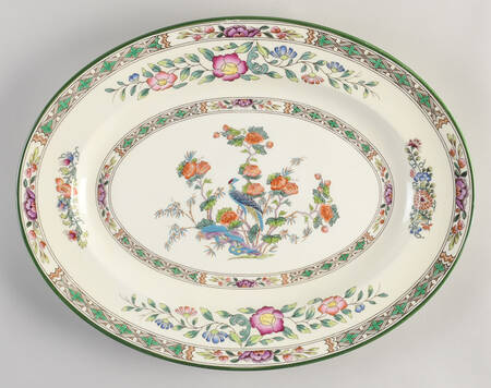 Bideford Multicolor (W1081) 17" Oval Serving Platter