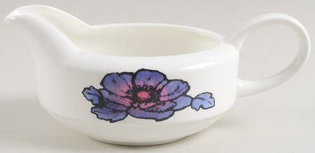 Blue Anemone Gravy Boat