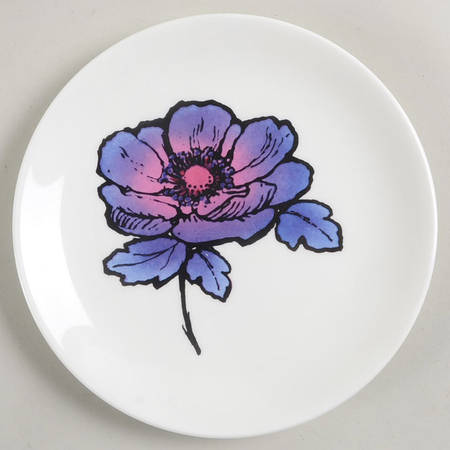 Blue Anemone Bread & Butter Plate