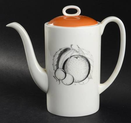Black Fruit Small Coffee Pot & Lid