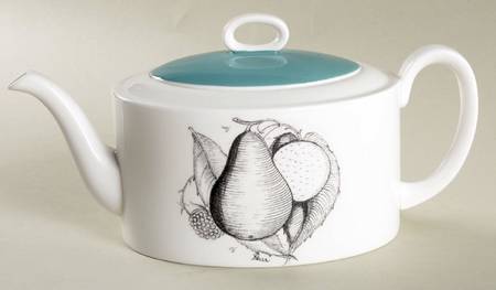 Black Fruit Teapot & Lid