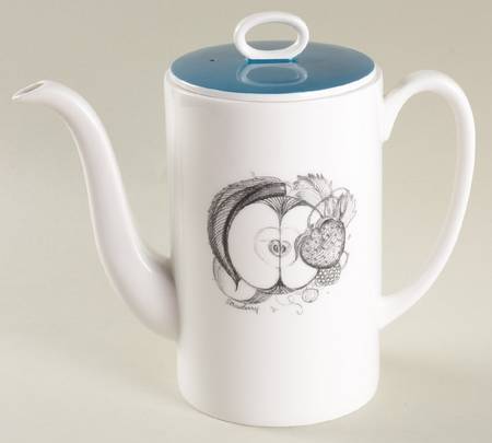 Black Fruit Coffee Pot & Lid