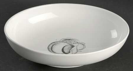 Black Fruit 9" Oval Vegetable Bowl