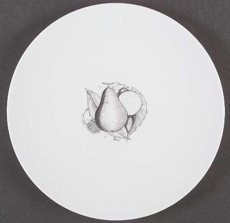 Black Fruit Dinner Plate