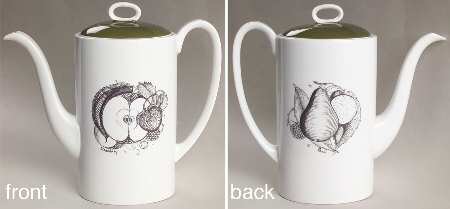 Black Fruit Small Coffee Pot & Lid