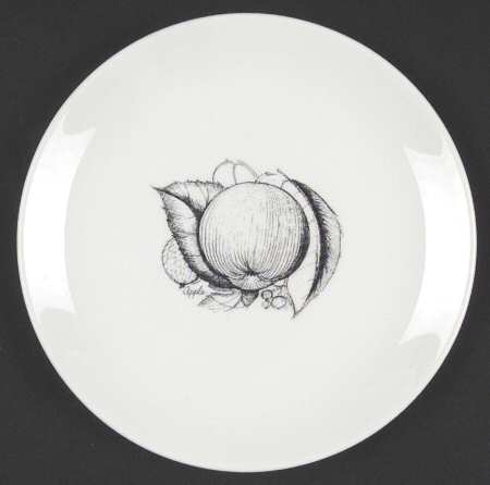 Black Fruit Salad Plate