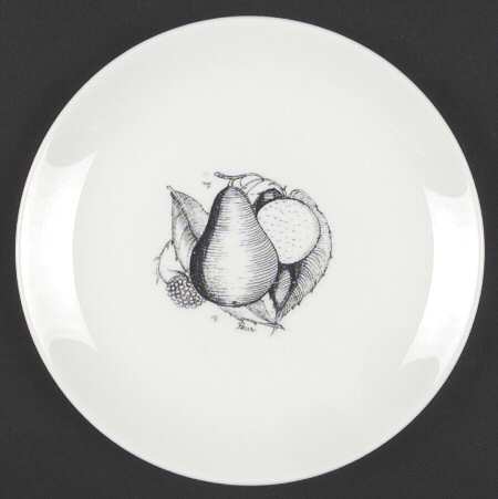 Black Fruit Salad Plate