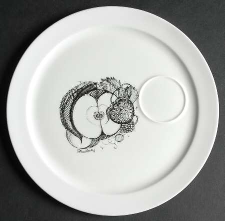 Black Fruit Snack Plate