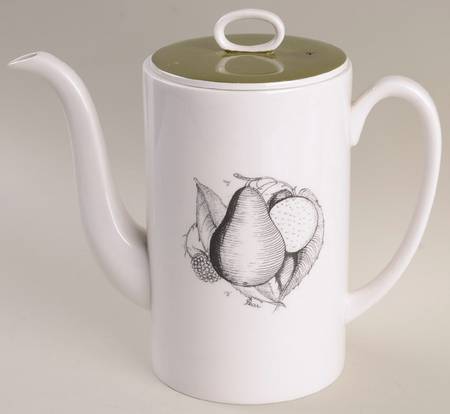 Black Fruit Coffee Pot & Lid