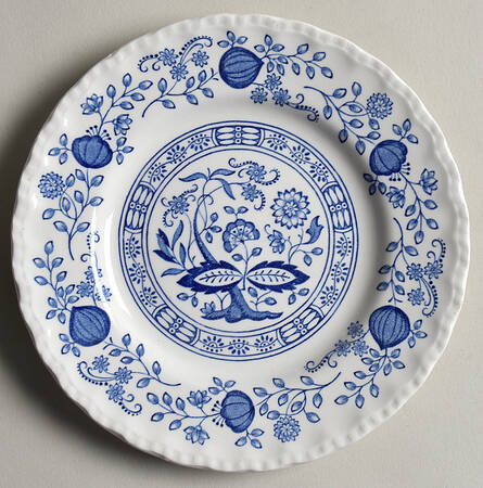 Blue Heritage Bread & Butter Plate
