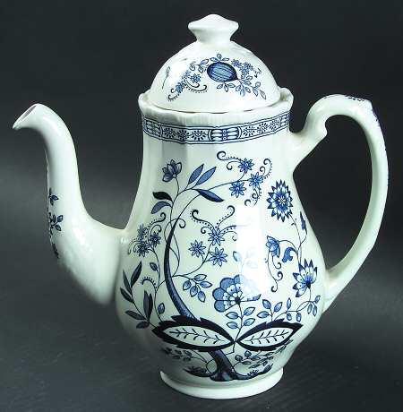 Blue Heritage Coffee Pot & Lid