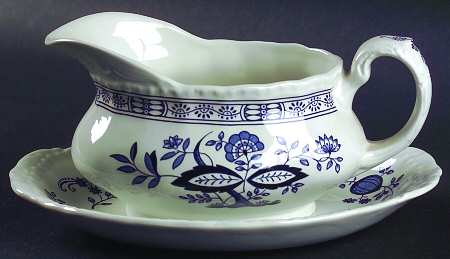 Blue Heritage Gravy Boat & Underplate/Relish