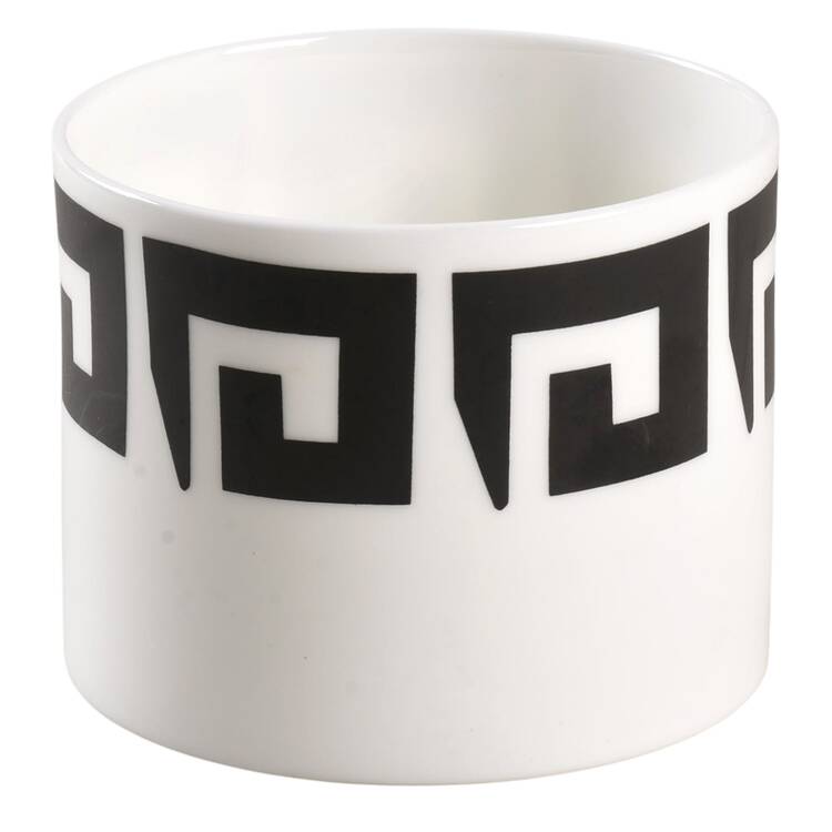 Black Keystone Sugar Bowl No Lid