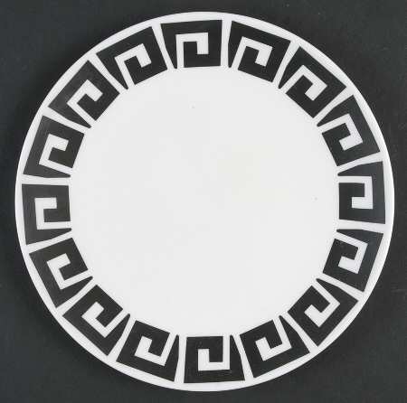 Black Keystone Salad Plate
