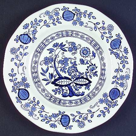 Blue Onion Salad Plate