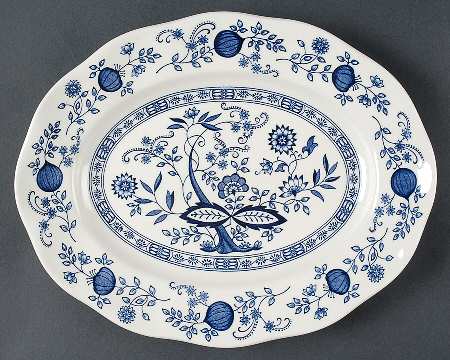 Blue Onion 12" Oval Serving Platter