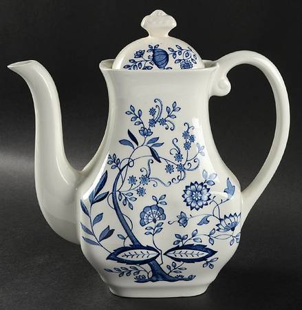 Blue Onion Coffee Pot & Lid