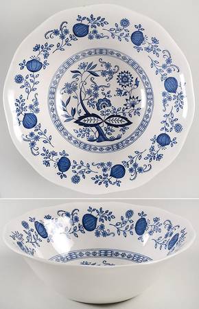 Blue Onion 8" Round Vegetable Bowl