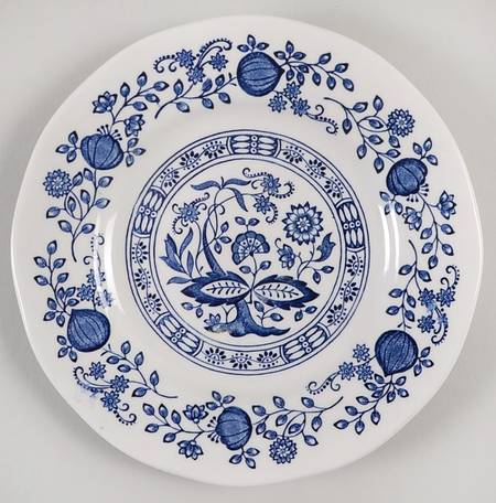 Blue Onion Bread & Butter Plate