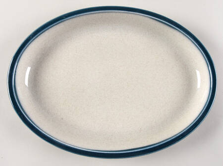 Blue Pacific 13" Oval Serving Platter