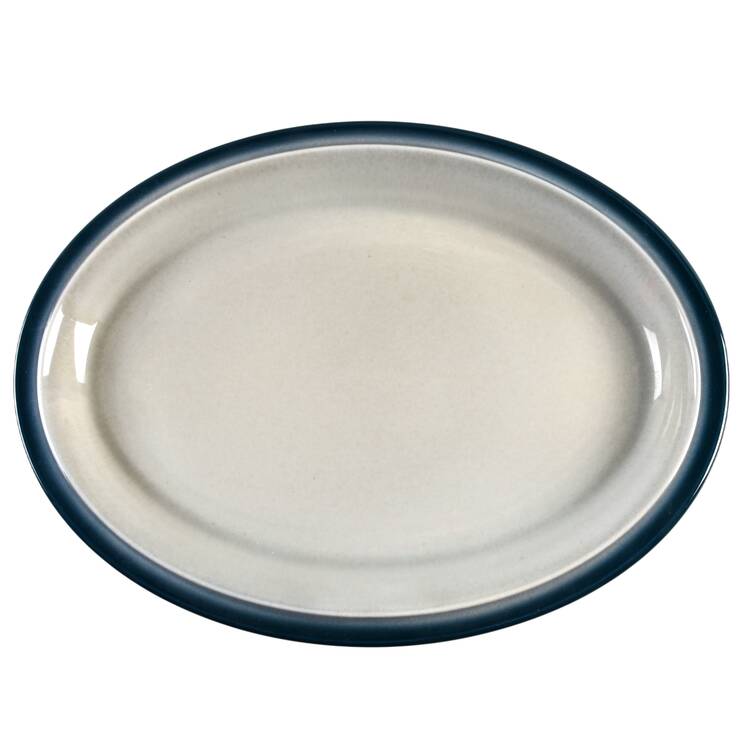 Blue Pacific 13" Oval Serving Platter