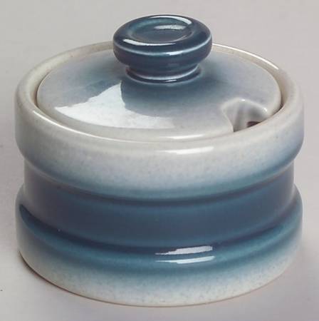 Blue Pacific Mustard Jar & Lid