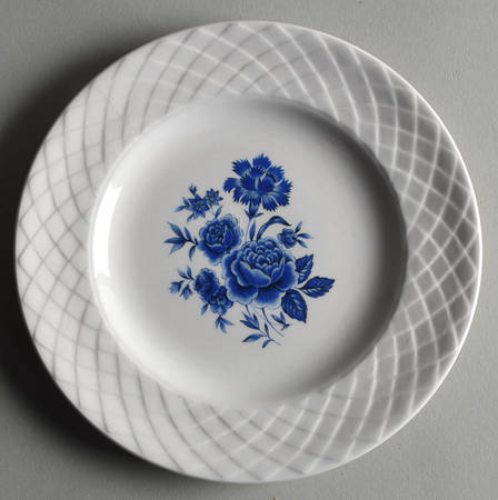 Blue Rose Dessert/Pie Plate