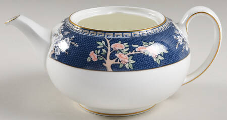 Blue Siam Teapot No Lid