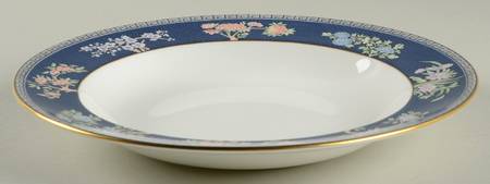 Blue Siam Large Rim Soup Bowl