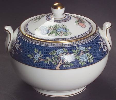 Blue Siam 146 Shape Sugar Bowl & Lid