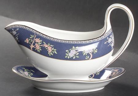 Blue Siam Gravy Boat & Underplate