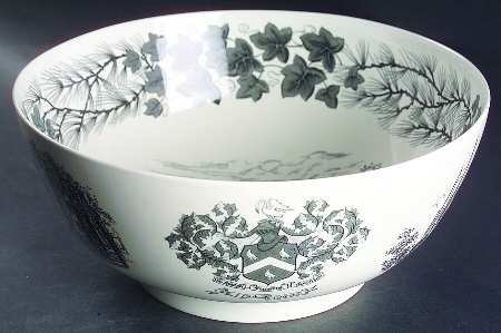 Bowdoin College Gray Punch Bowl