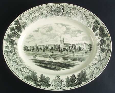 Bowdoin College Gray 17" Oval Serving Platter